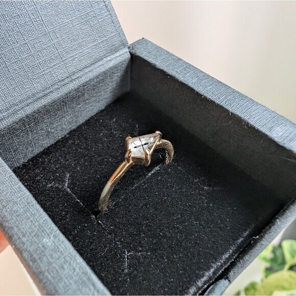 Lauren Wolf 14k gold quartz Ring 8.25 - Picture 1 of 7